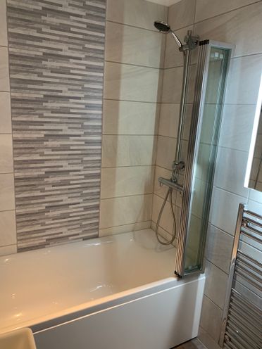 Triton Elina Bar Mixer,Italian Best Wall Ice Tiles As A Feature, Four Fold Bath Screen