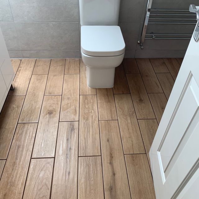 Natural Wood Walnut 15cm x 60cm Floor Tiles